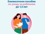 Условия оформления ежемесячной выплаты по уходу за ребенком до 1,5 лет