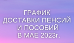 Отделение Социального фонда по Пензенской области опубликовало график доставки пенсий и иных социальных выплат на май 2023 года